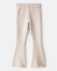 Girls Flare Sweater Pants - Ivory