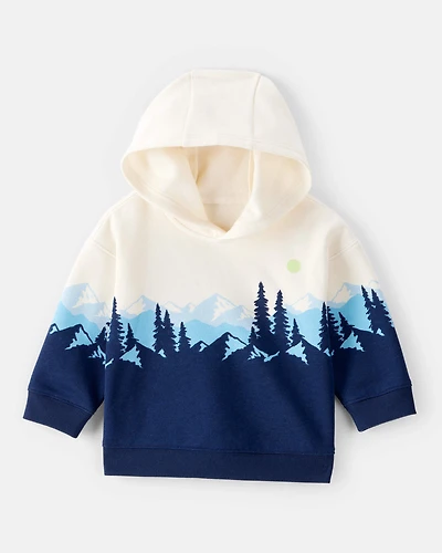Baby Boy Mountain Print Hoodie