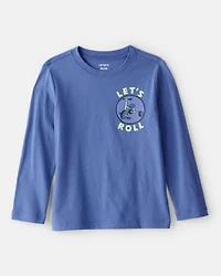Toddler Boy Bicycle Long-Sleeve Graphic Tee - Blue