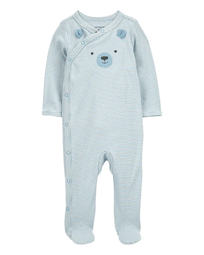 Baby Bear Snap-Up Cotton Sleep & Play Pajamas
