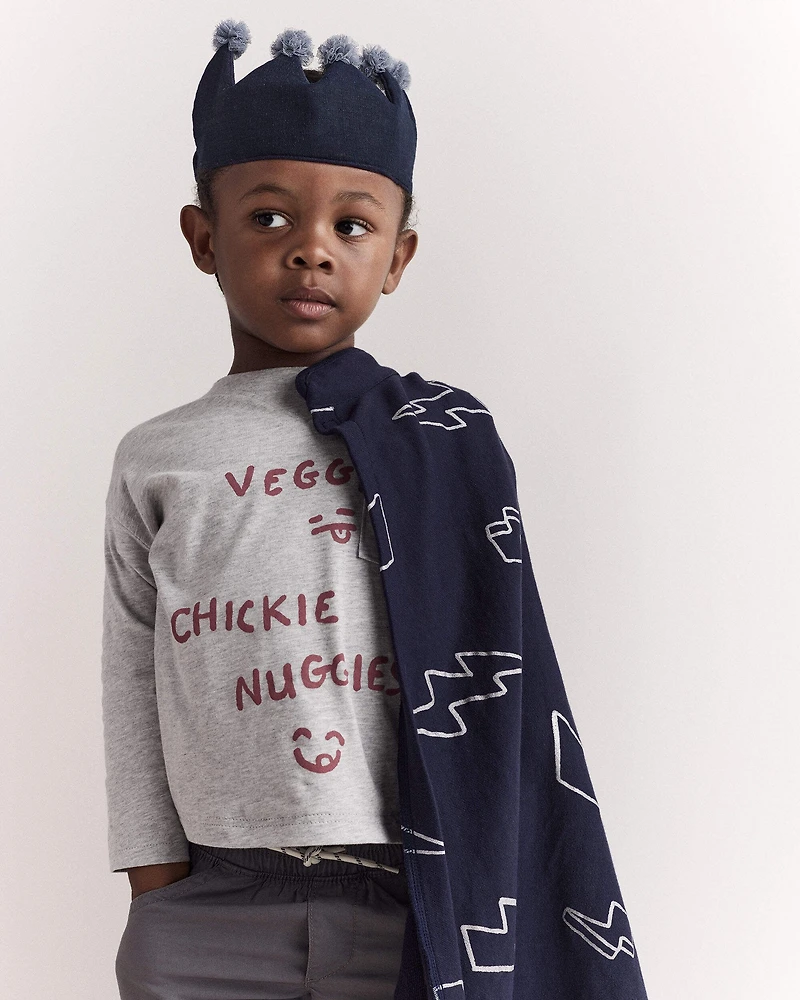 Toddler Lightning Bolt Dress Up Cape - Navy