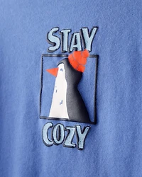 Toddler Boy Penguin Graphic Tee - Blue