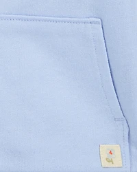 Baby Zip-Up French Terry Hoodie - Blue
