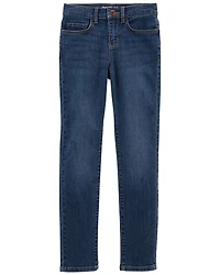 Kid Dark Blue Wash Super Skinny-Leg Jeans
