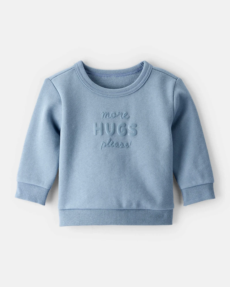 Baby Boy DayDream Fleece Sweatshirt - Blue