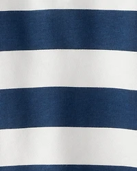 Kid Organic Cotton Henley Top Stripes