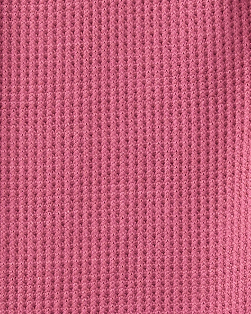 Baby Girl PurelySoft Long-Sleeve 2-Way Zip 1-Piece Pajamas - Pink