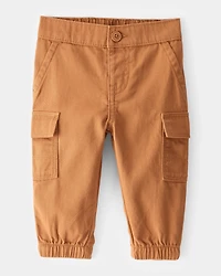 Baby Utility Twill Cargo Pants - Brown