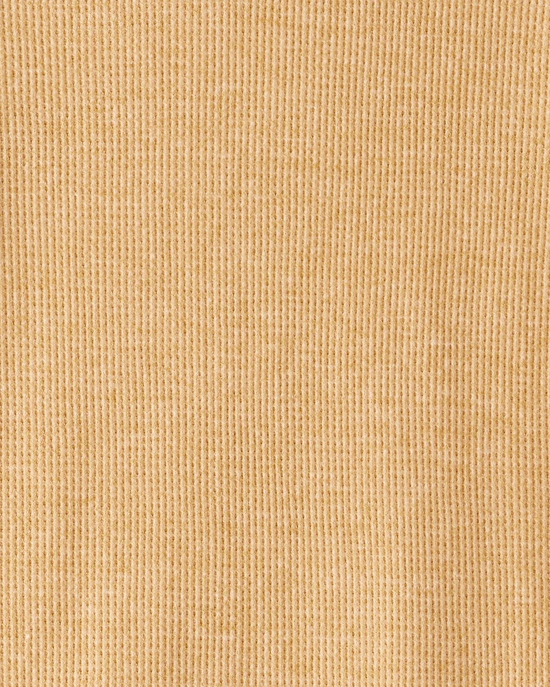 Boys Solid Thermal Long-Sleeve Tee - Yellow