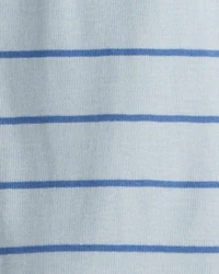 Boys Chili Pepper Print 100% Cotton Long-Sleeve Snug Fit 4-Piece Pajamas - Blue