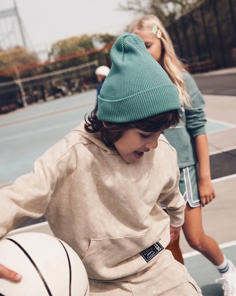 Boys French Terry Acid Wash Hoodie