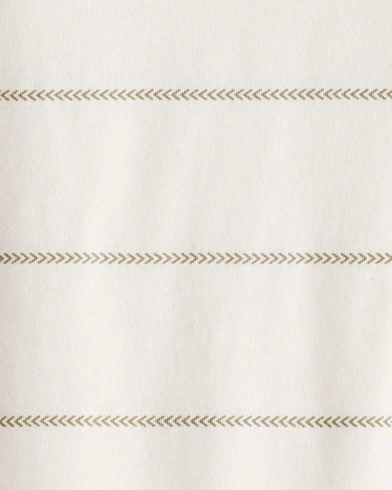 Boys Striped Long-Sleeve Tee - Ivory