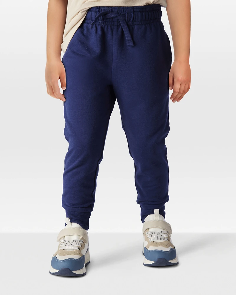 Toddler Boy Pull-On Drawstring Joggers - Blue