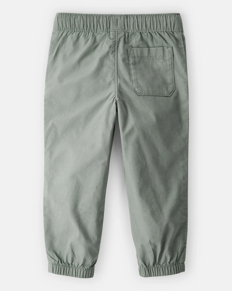 Toddler Boy Cotton Pull-On Fashion Pants - Green