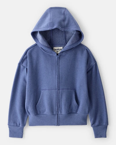 Girls Long-Sleeve Hooded Zip-Up Jacket