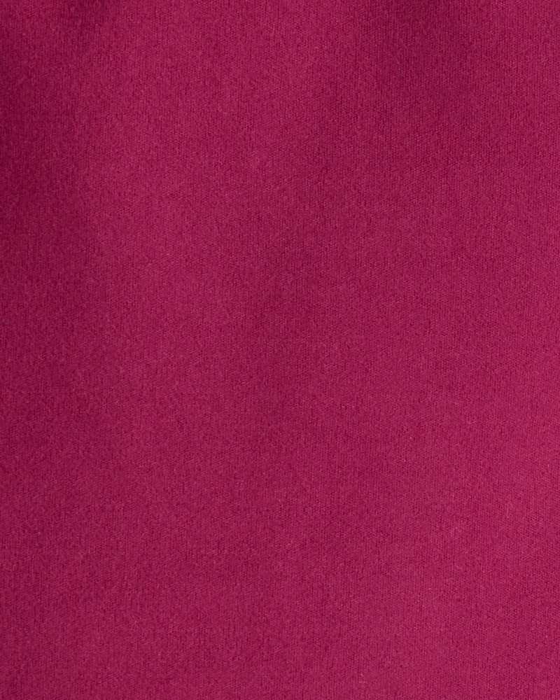 Girls Knit Bike Shorts - Burgundy