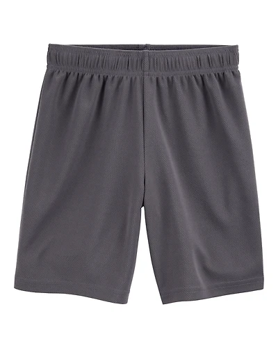 Boys Active Mesh Shorts  - Grey