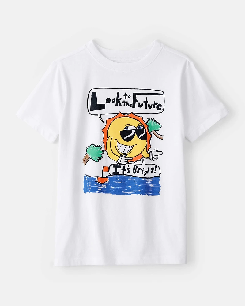 Kid Boys & Girls Clubs 'The Future is Bright' Short-Sleeve Tee