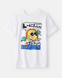 Kid Boys & Girls Clubs 'The Future is Bright' Short-Sleeve Tee