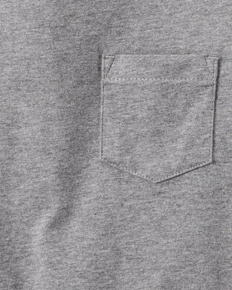 Toddler Solid Short-Sleeve Pocket Tee