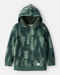 Boys DayDream Fleece Tree Long-Sleeve Hoodie - Green