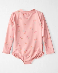 Toddler Girl Recycled Ruffle Swimsuit