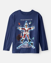 Boys National Lampoon's Christmas Vacation Long-Sleeve Graphic Tee - Blue