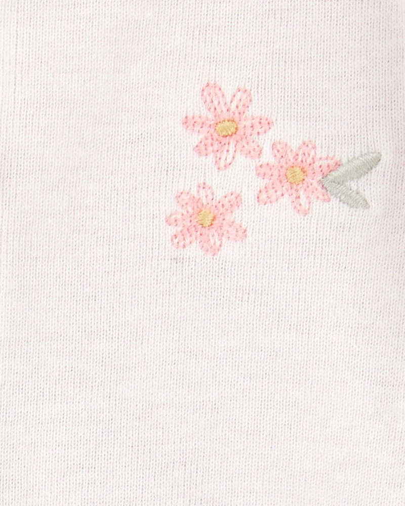 Baby 2-Piece Bodysuit Dress & Cardigan Set - Pink/Ivory