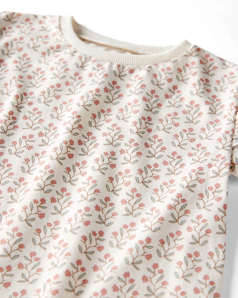 Toddler 3-Pack Organic Cotton Flutter-Sleeve Tees