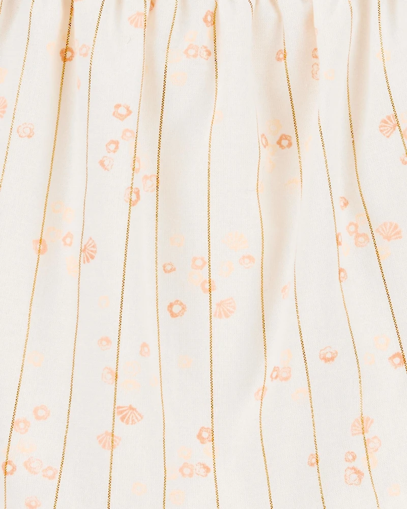 Toddler Floral Tiered Dress - Ivory