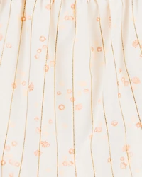 Toddler Floral Tiered Dress - Ivory