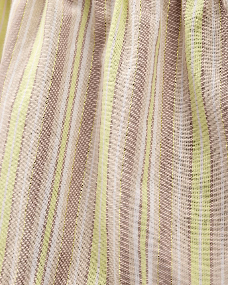 Kid Striped Woven Sleeveless Maxi Dress