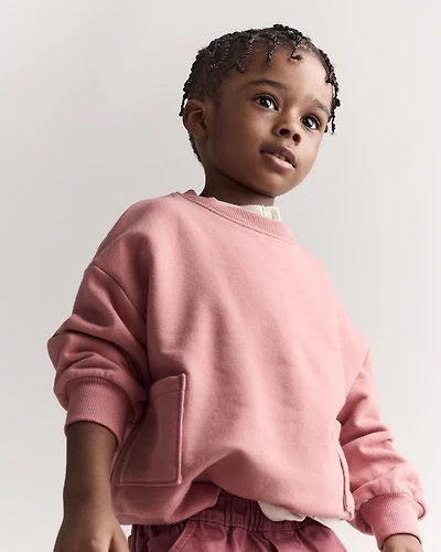 Toddler Otter Sweatshirt™ with Pockets - Pink