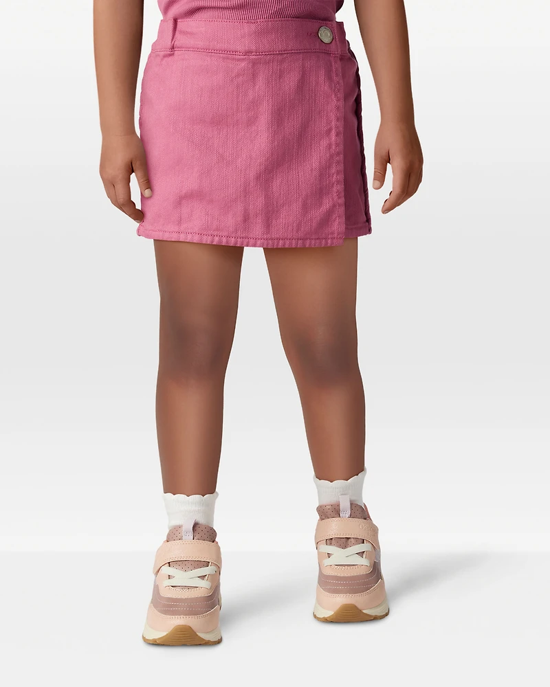 Toddler Girl 100% Cotton Skort - Pink