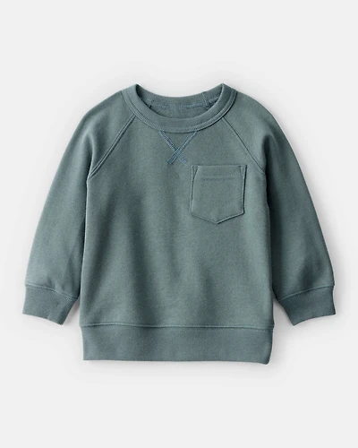 Baby Boy DayDream Fleece Long-Sleeve Sweatshirt - Green
