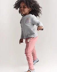 Toddler 'Hold My Juice Box' Long-Sleeve Relaxed Graphic Tee - Light Blue