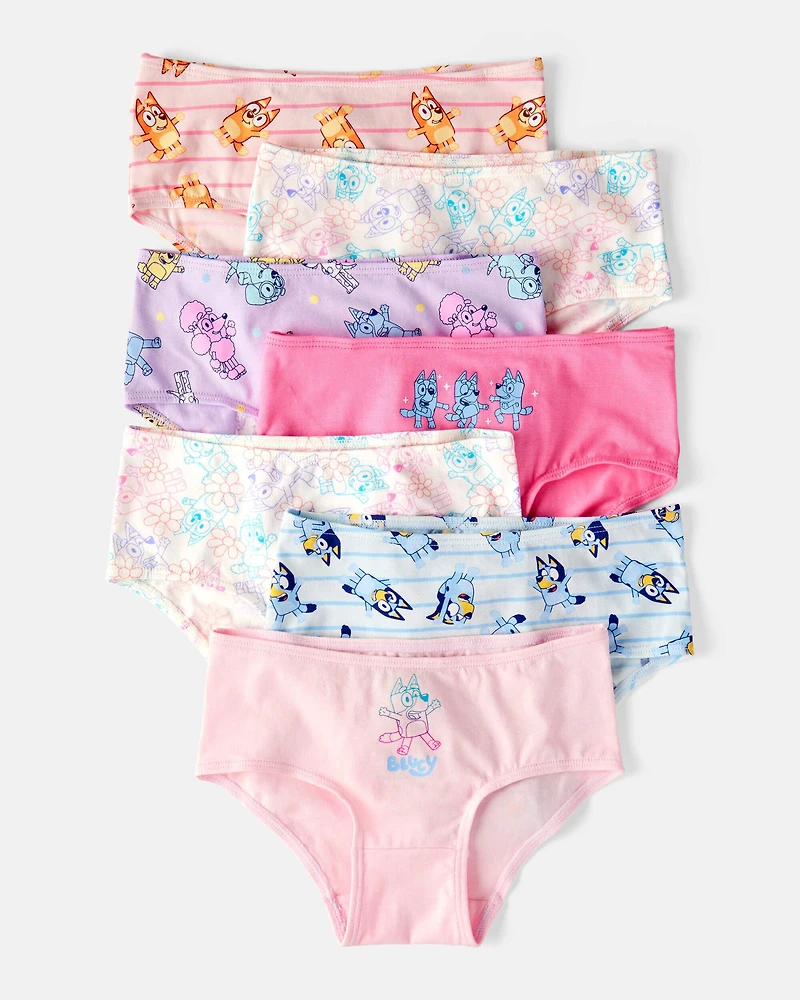 Toddler 7-Pack Bluey Brief Stretch Cotton Underwear