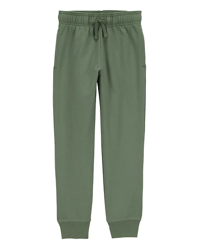 Kid Pull-On Drawstring Joggers - Green