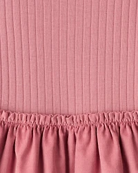Toddler Girl Rib Knit Dress - Pink