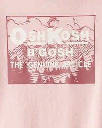 Girls Vintage OshKosh B'Gosh Long-Sleeve Graphic Tee - Pink