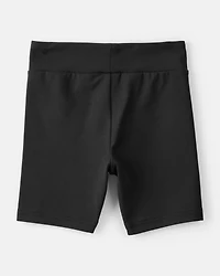 Girls Knit Bike Shorts - Black