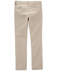 Boys Slim Stretch Chino Pants - Khaki