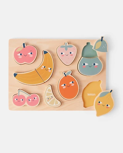 Fruit Puzzle Wooden Activity Toy Set