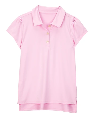 Kid Active Uniform Polo Shirt in Moisture Wicking BeCool™ Fabric - Pink