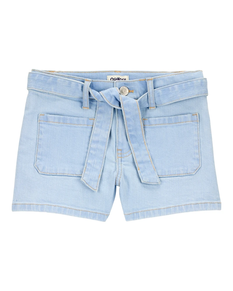 Kid Iconic Denim Shorts - Blue
