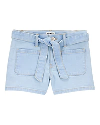 Kid Iconic Denim Shorts - Blue