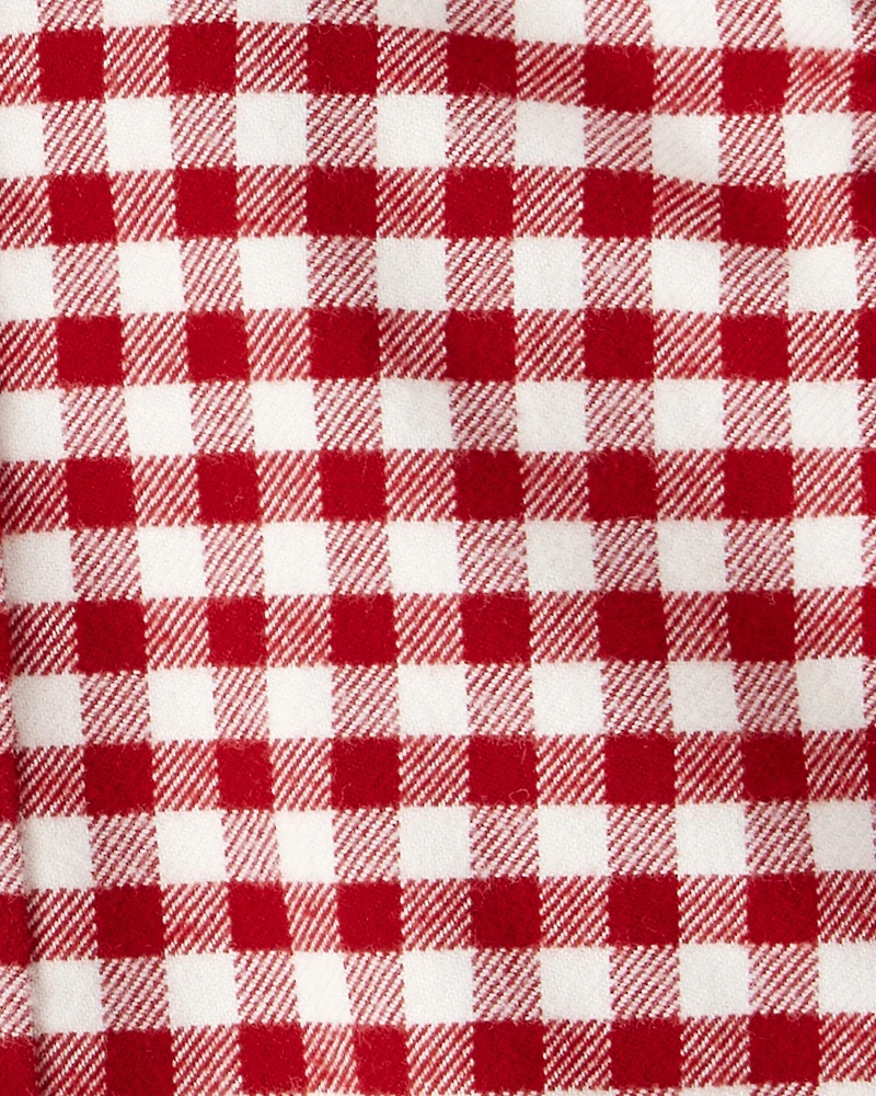 Baby Boy Plaid Organic Cotton Button-Front Flannel Shirt