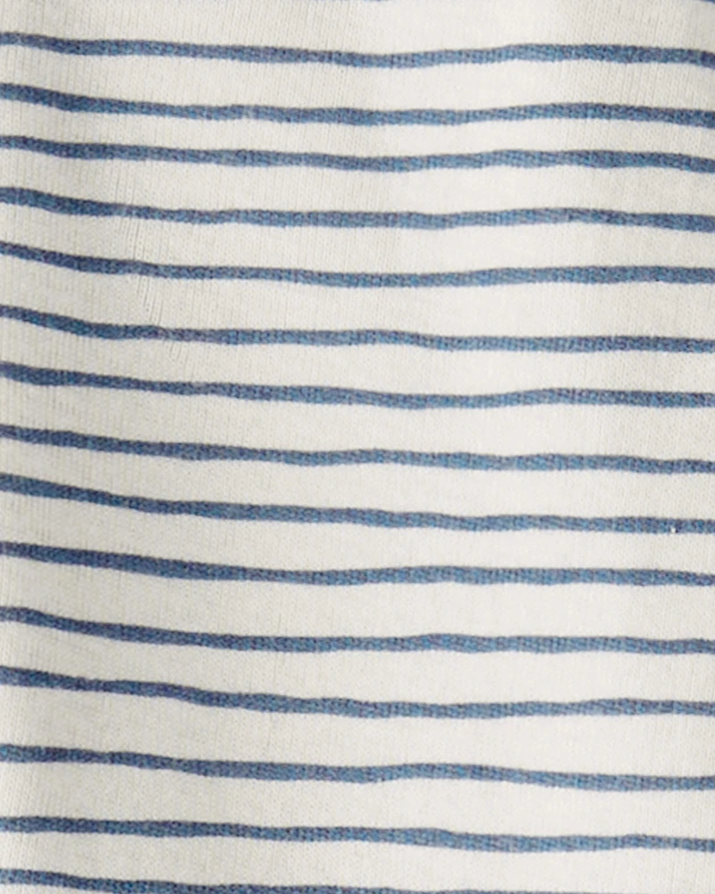 Baby Organic Cotton Sleep & Play Pajamas in Stripes