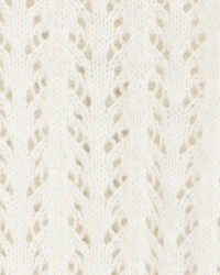 Kid Tie Cardigan Top - White