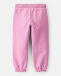 Toddler Girl Cotton Joggers - Pink